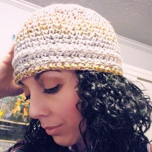 Handmade Soft Ombre Mic Crochet Beanie Hat